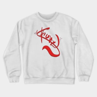 Fury feeling tshirt design Crewneck Sweatshirt